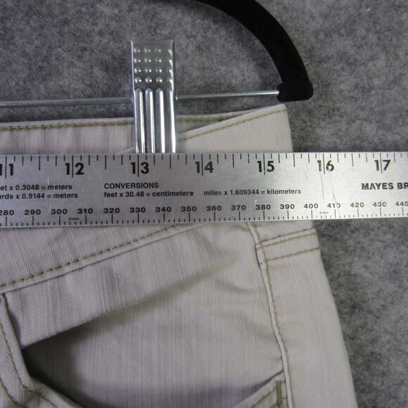 Levis 518 Superlow Stretch Jeans Womens 7 Medium Beige Boot Cut Y2K Retro Denim - Picture 2 of 11